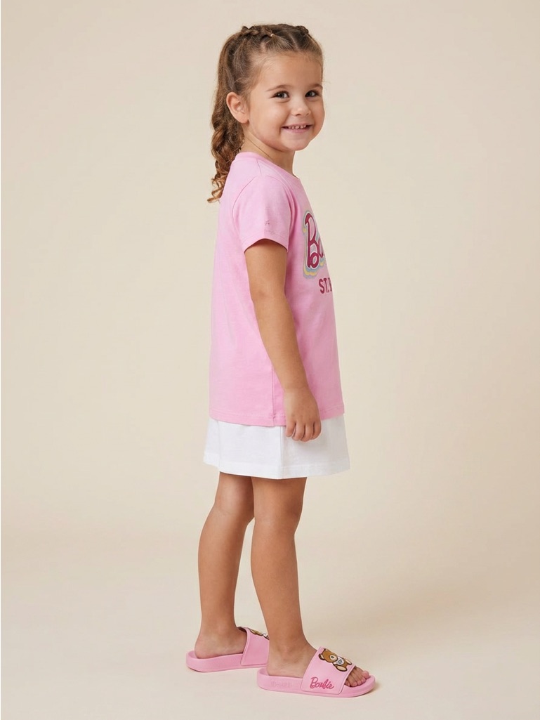Mc2 Saint Barth Barbie Print Pink T-Shirt Girls Size 10